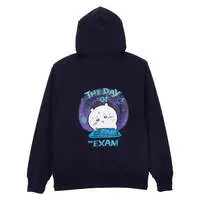 Chiikawa Zip-up Hoodie "It's the Exam!" Navy - L