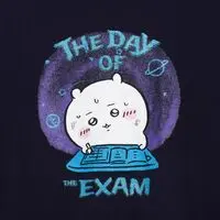 Chiikawa Zip-up Hoodie "It's the Exam!" Navy - L