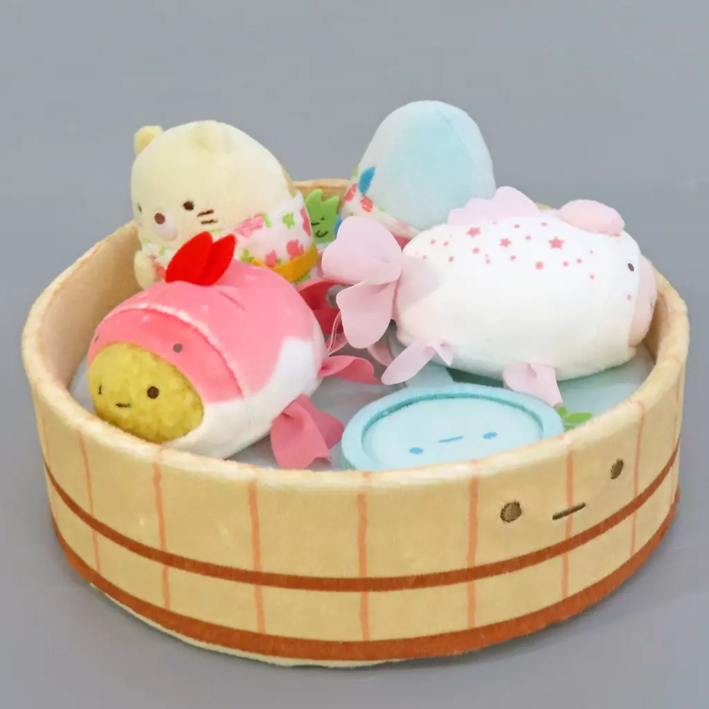 Plush - Sumikko Gurashi / Tapioca & Ebifurai no Shippo (Nulpi Chan) & Neko (Gattinosh) & Tokage