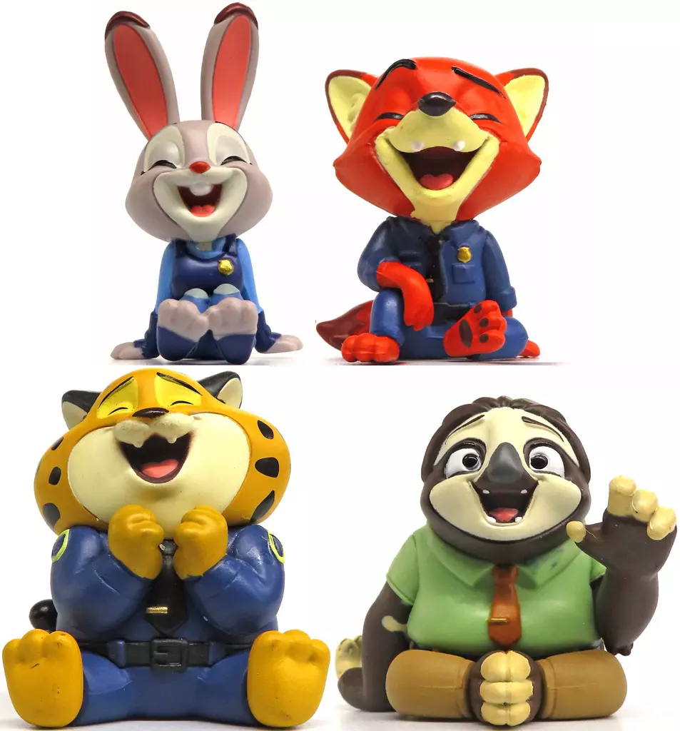 Trading Figure - Zootopia / Nick Wilde & Judy Hopps & Flash