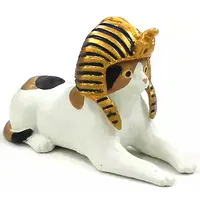 Trading Figure - Mini Figure (ミケ 「ねこのかぶりものフィギュア かわいい かわいい ねこファラオ」)