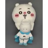 Hanging Plush Toy to Watch Over You from the Desktop - Chiikawa / Chiikawa & Muchauman (Very Tasty Man)