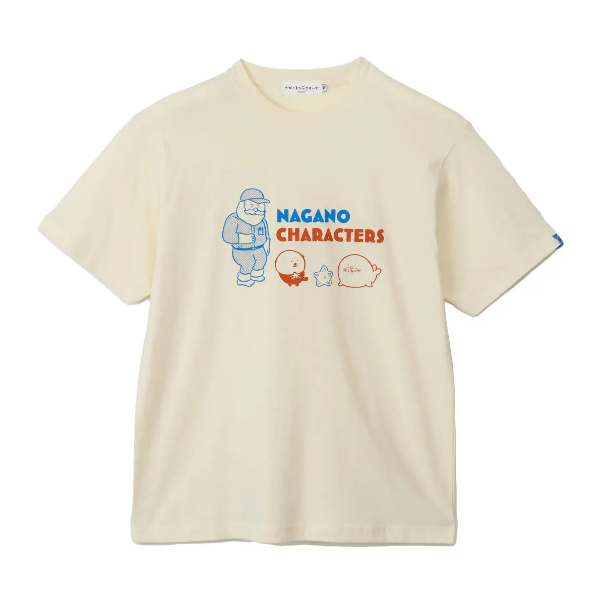Nagano Characters T-shirts Azarashi-tachi Scream  - L