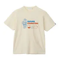 Nagano Characters T-shirts Azarashi-tachi Scream  - L