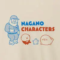 Nagano Characters T-shirts Azarashi-tachi Scream  - L