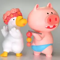 Trading Figure - Fruit Goose vs Dudu Pig Rampage Check-In Squad Series