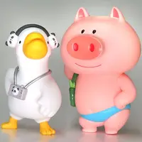 Trading Figure - Fruit Goose vs Dudu Pig Rampage Check-In Squad Series