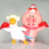 Trading Figure - Fruit Goose vs Dudu Pig Rampage Check-In Squad Series