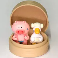 Trading Figure - Fruit Goose vs Dudu Pig Rampage Check-In Squad Series