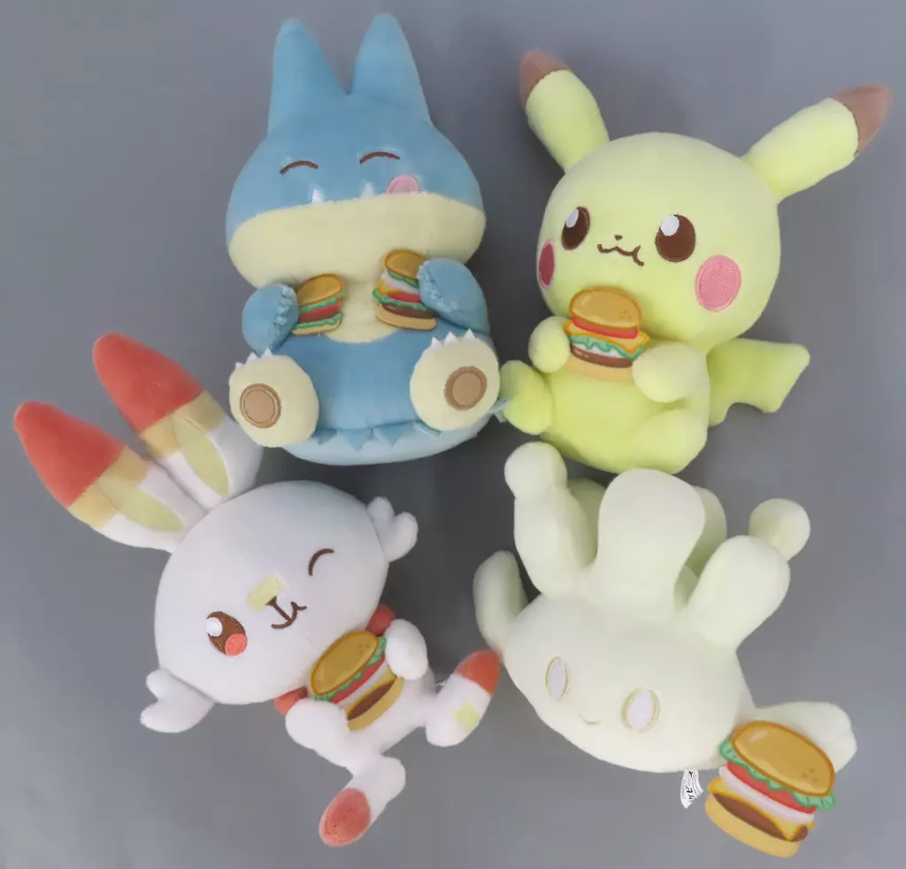 Plush - Pokémon / Pikachu & Scorbunny & Milcery & Munchlax
