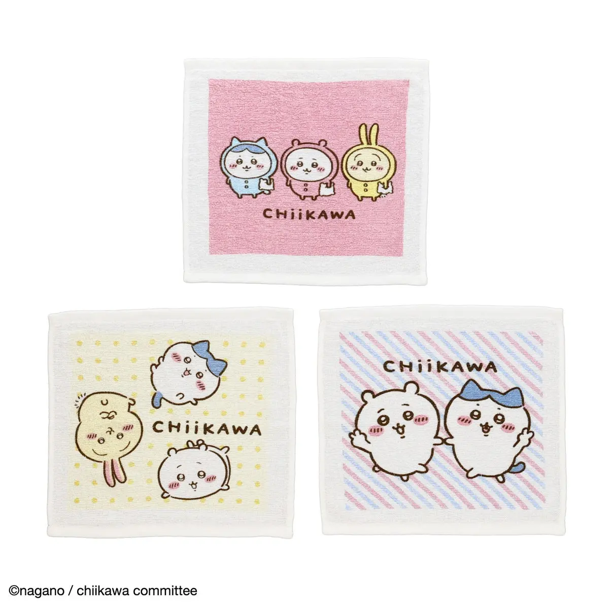 Chiikawa Anime "Chiikawa" Hand Towels (3-Piece Set)