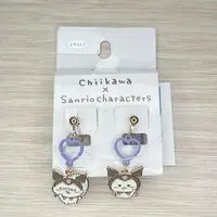 Accessory - Earrings - Chiikawa / Kuromi & Momonga