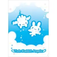 Stationery - Plastic Folder (Clear File) - Twin Angels