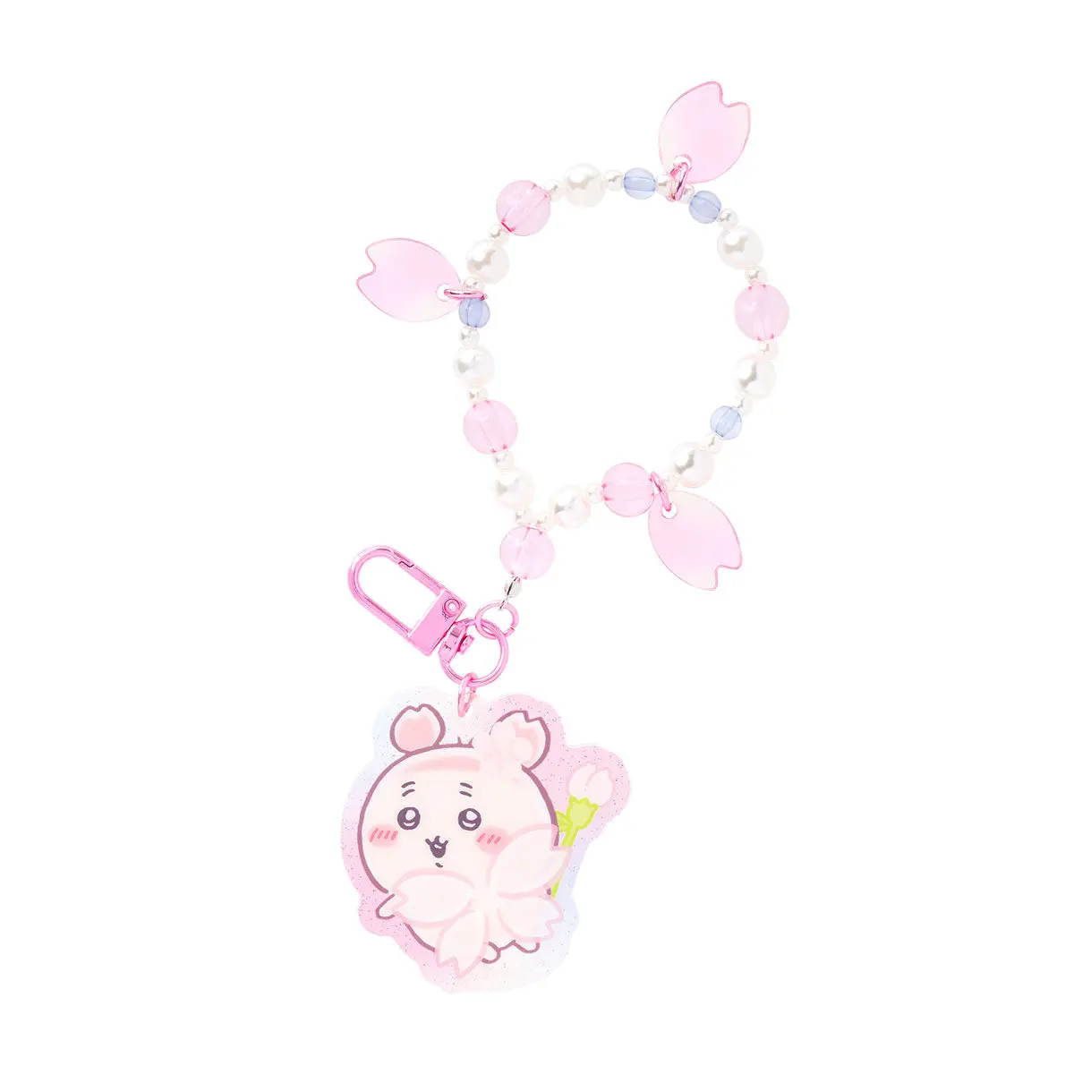 Chiikawa Sakura Fairy Acrylic Keyring with Beads