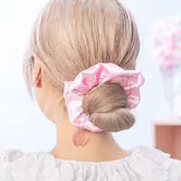Chiikawa Sakura Fairy Satin Scrunchie with Charm