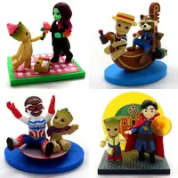 Trading Figure - MARVEL / Groot & Gamora & Rocket Raccoon