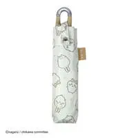 Chiikawa Anime "Chiikawa" Carabiner All-weather Folding Umbrella 50cm (Chiikawa, Hachiware & Usagi / Off-white)