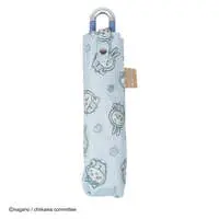 Chiikawa Anime "Chiikawa" Carabiner All-weather Folding Umbrella 50cm (Pajamas / Blue)