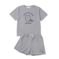 Nagano Characters Roomwear Set Travel Grey - L