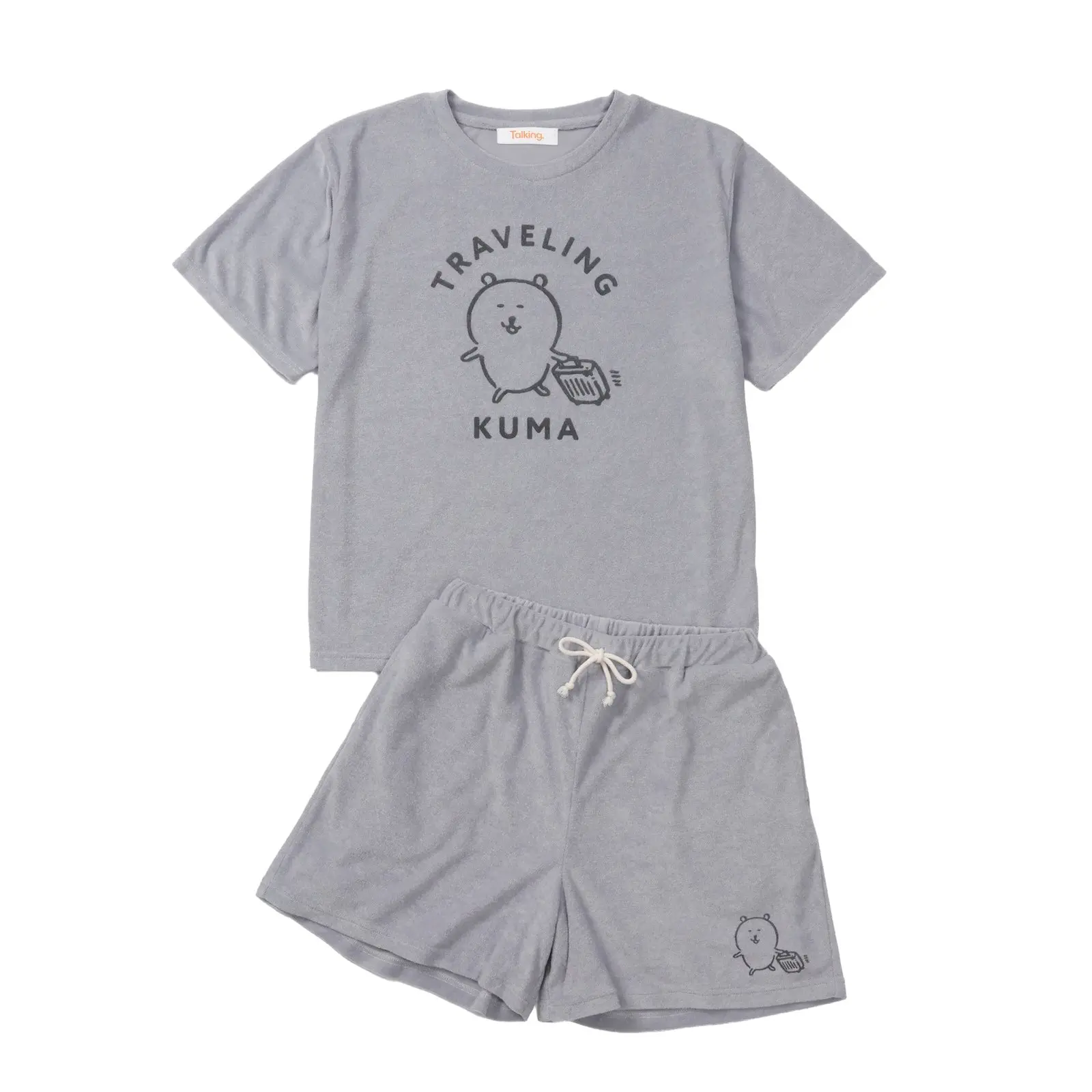 Nagano Characters Roomwear Set Travel Grey - L