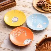 Nagano Characters Water-repellent Plate (Glowing Joke Bear)