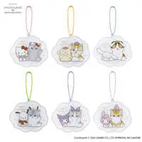 mofusand x Sanrio Characters Trading Acrylic Mini Mirror Keychain (All 6 Types)