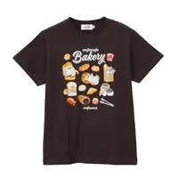 mofusand Mofumofu Bakery T-shirt Full of Bread Sumi Black - M