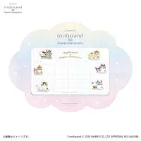 mofusand x Sanrio Characters Large Free Memo Pad