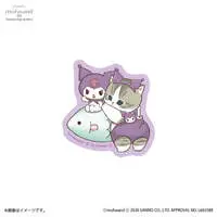 mofusand x Sanrio Characters Smartphone-sized Sticker (Kuromi)