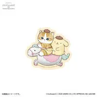 mofusand x Sanrio Characters Smartphone-sized Sticker (Pompompurin)