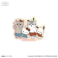 mofusand x Sanrio Characters Smartphone-sized Sticker (Outing)