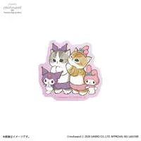 mofusand x Sanrio Characters Smartphone-sized Sticker (Friends)