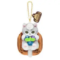 mofusand Mofumofu Bakery Danish Meow Mascot Keychain (Blueberry)
