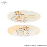 mofusand x Sanrio Characters Oval Hair Clip Set (2pcs) (Pompompurin)