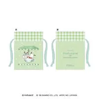 mofusand x Sanrio Characters Mini Drawstring Pouch (Pochacco)