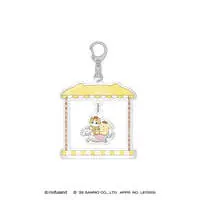 mofusand x Sanrio Characters Wobbling Acrylic Keychain (Pompompurin)