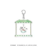 mofusand x Sanrio Characters Wobbling Acrylic Keychain (Pochacco)