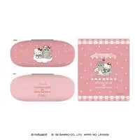 mofusand x Sanrio Characters Glasses Case (Hello Kitty)
