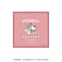 mofusand x Sanrio Characters Mini Towel (Hello Kitty)
