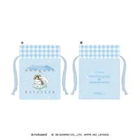 mofusand x Sanrio Characters Mini Drawstring Pouch (Cinnamoroll)