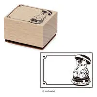 mofusand Mofumofu Bakery Wooden Stamp (⑤ Sitting Cute)