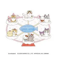 mofusand x Sanrio Characters Travel Sticker (Ferris Wheel)