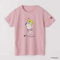 mofusand × FILA S/S T-shirts (PINK・Tennis ball) - XL