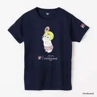 mofusand × FILA S/S T-shirts (NAVY・Tennis ball) - L