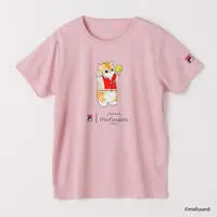 mofusand × FILA S/S T-shirts (PINK・BJ cat) - M