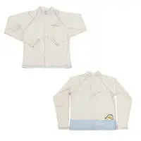 mofusand Girls Rash Guard Large Size (Pastel Shark Meow・Ivory) - 150cm