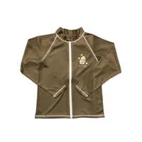 mofusand Girls Rash Guard Small Size (Meows And Sweets・Brown) - 130cm