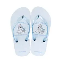 mofusand Flip-flops (Pastel Shark Meow・SAX)