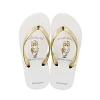 mofusand Flip-flops (Meows And Sweets・Beige)