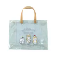 mofusand Clear PVC Tote (Meows And Sweets・Beige)